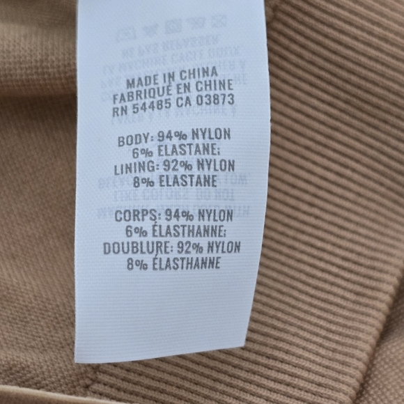 Aerie Tan Seamless Ribbed Ring Plunge Bralette Size XL - Picture 5 of 6